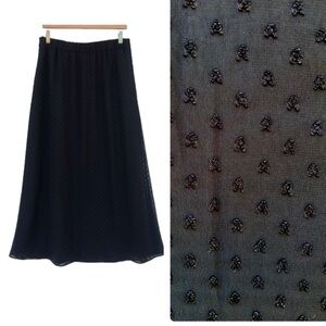 Dark Mori midi black skirt M 10 12